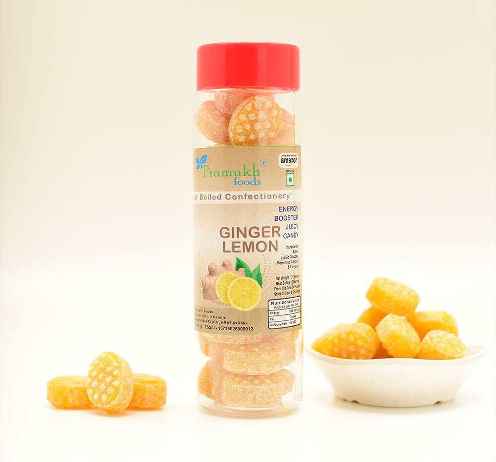 Ginger Lemon Candy Pramukh Foods 6843